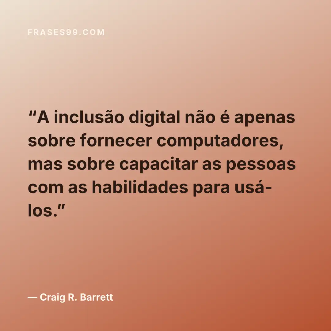 A inclusão digital não é apenas sobre fornecer computadores, mas sobre capacitar as pessoas com as habilidades para usá-los.