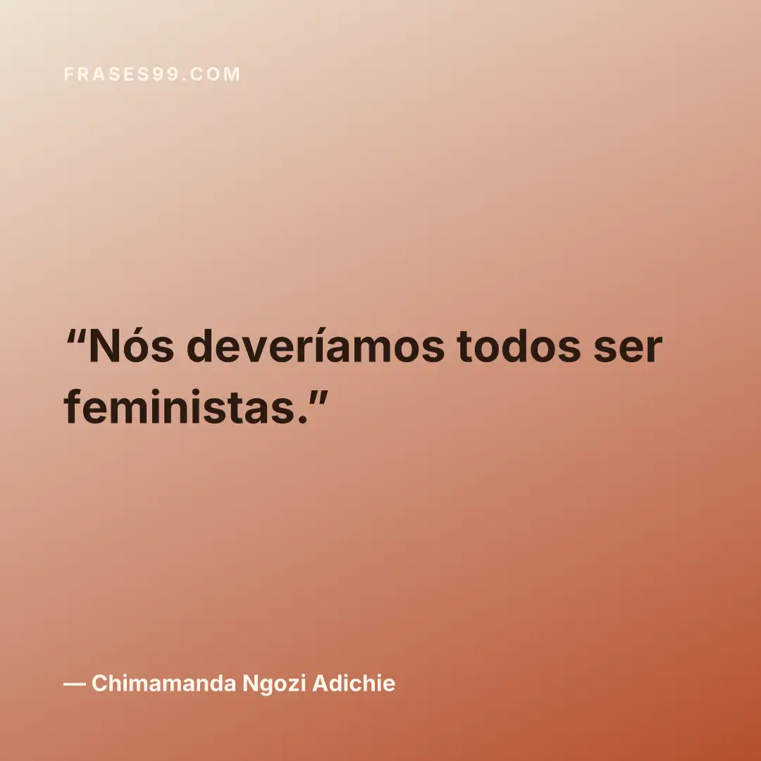 Nós deveríamos todos ser feministas.